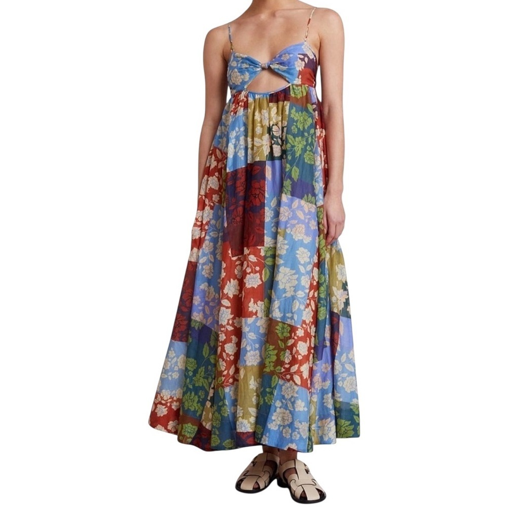 Bec & Bridge SZ 8 NWT Woodstock Patchwork Boho Cutout Cotton/Silk Maxi Dress